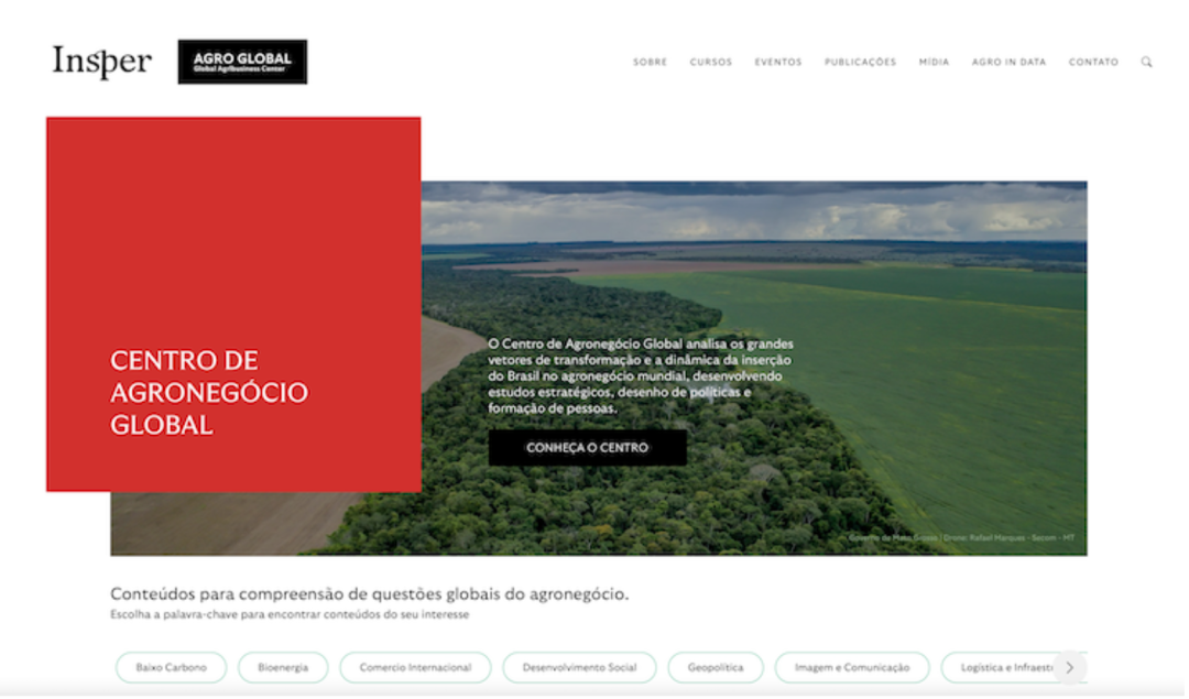 Insper Agro Global lança novo site e projeto de conteúdo