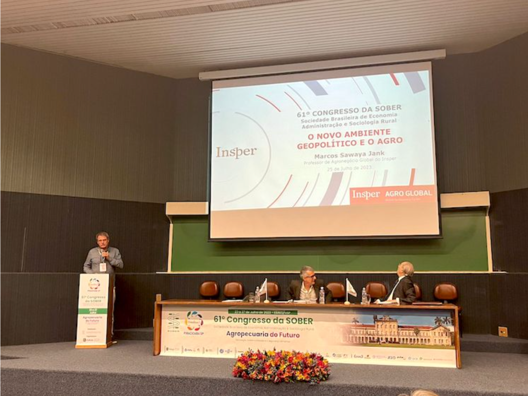 Insper Agro Global apresenta estudos no 61º Congresso da SOBER