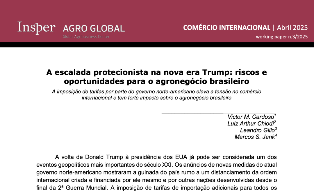 A escalada protecionista na nova era Trump: riscos e oportunidades para o agronegócio brasileiro