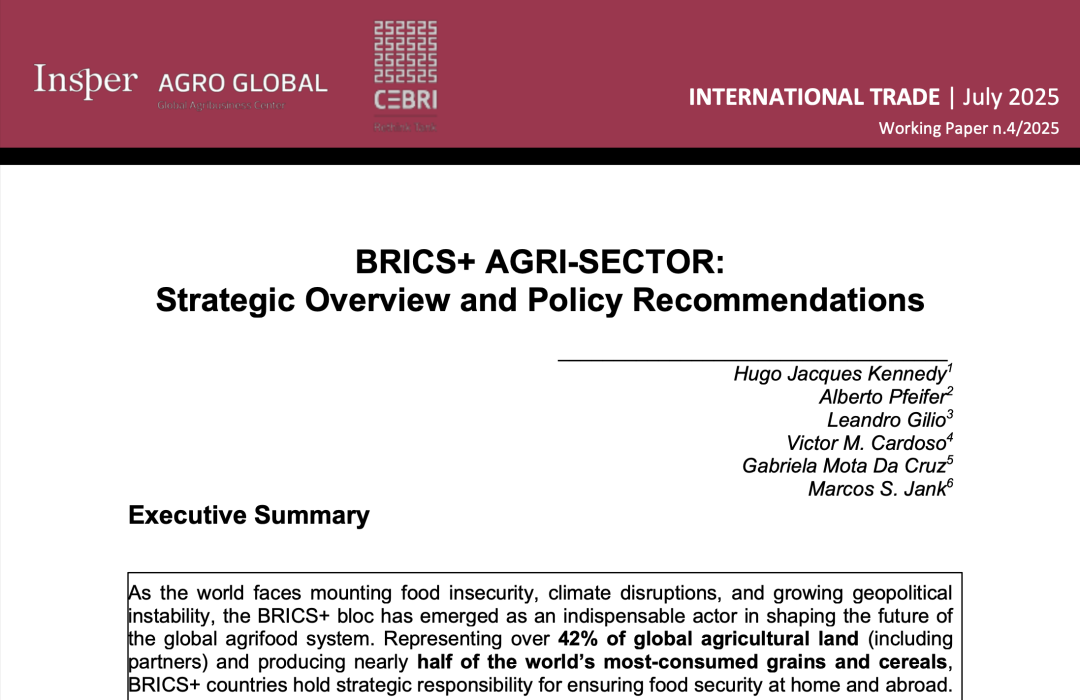 BRICS+ AGRI-SECTOR: Strategic Overview and Policy Recommendations